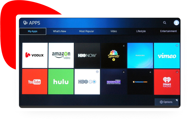 Vodlix Tizen Store (Samsung Smart TV App)